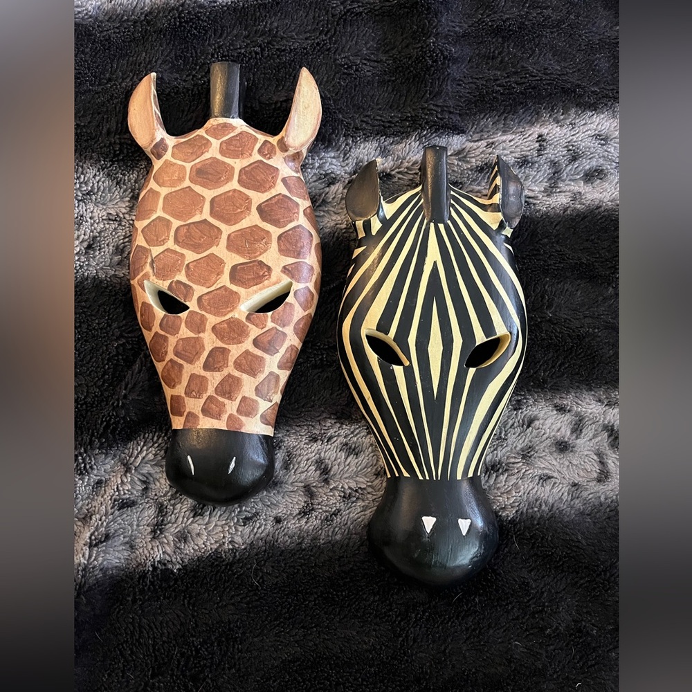 *SOLD!* Animal Print Decorative Masks